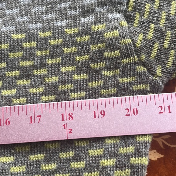 MAX AZRIA SzM grandpa gray intarsia cardigan - Picture 4 of 4